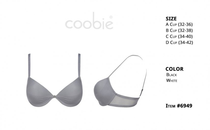 Modern magazine brassiere advertisement for COOBIE Seamless Bras 112618